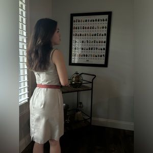 VINTAGE gray/nude formal dress (from the 80s)